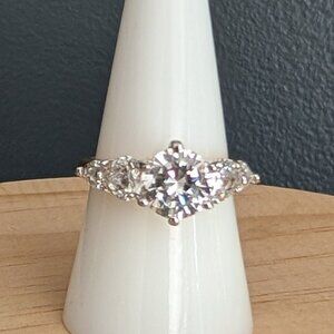 5 stone faux diamond ring